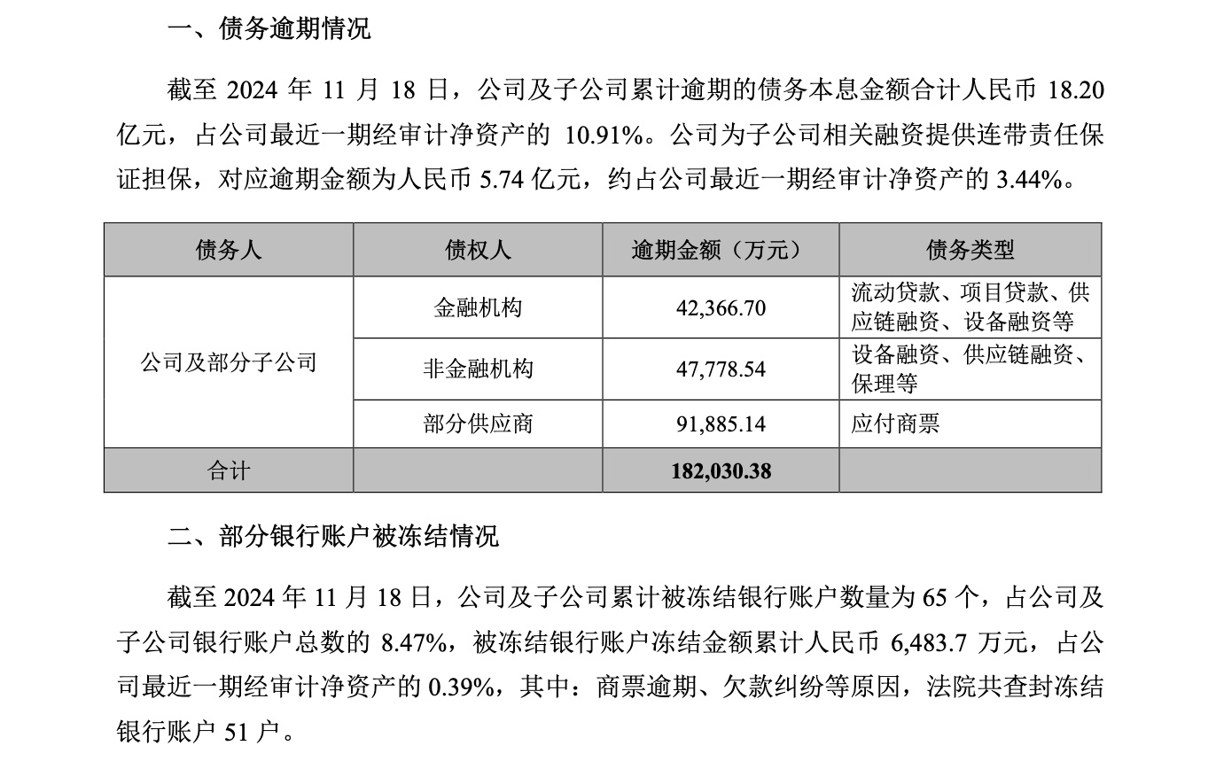纸业巨头晨鸣纸业“爆雷”：逾期债务超18亿，超70%产能停摆(图2)