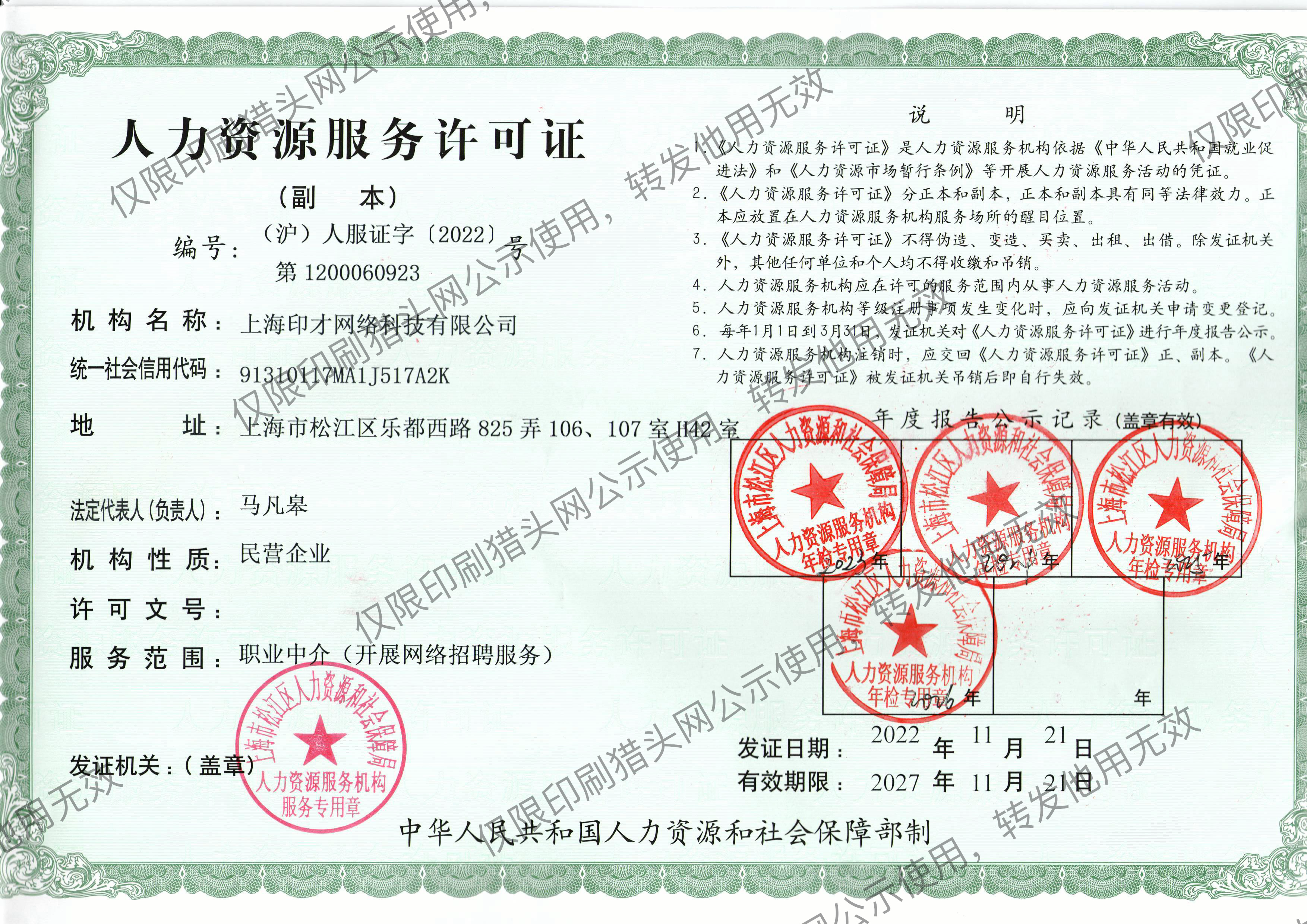 人力资源服务许可证(图1)
