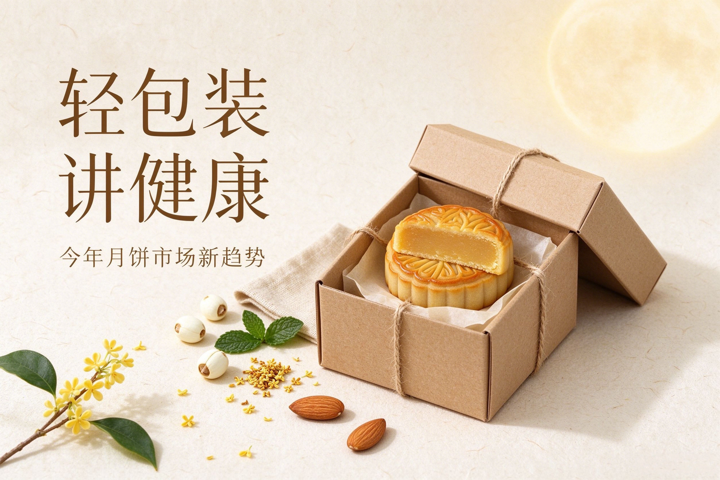 今年月饼市场，轻包装讲健康